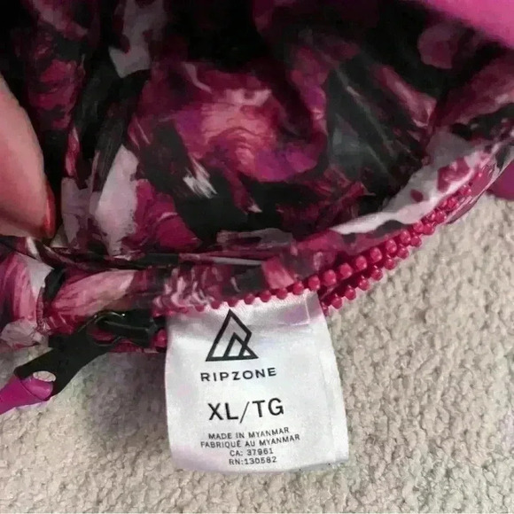 Girls Ripzone Pink Reversible Winter Jacket Size X-Large - Picture 2 of 8
